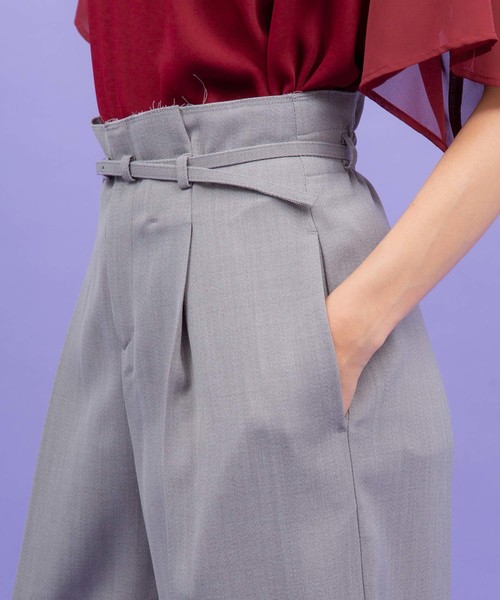 UNITED TOKYO(ユナイテッドトウキョウ)の「ワンタックワイドパンツ(その他パンツ・レディース・アイボリー/パープル/ネイビー/グレー・1/2)」の15枚目の写真