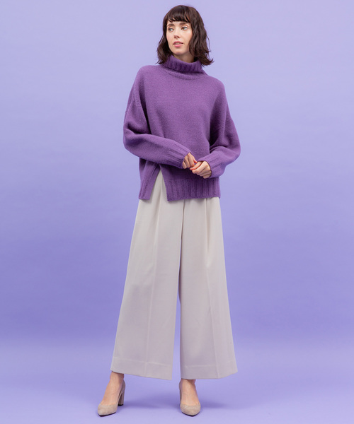 UNITED TOKYO(ユナイテッドトウキョウ)の「ワンタックワイドパンツ(その他パンツ・レディース・アイボリー/パープル/ネイビー/グレー・1/2)」の11枚目の写真