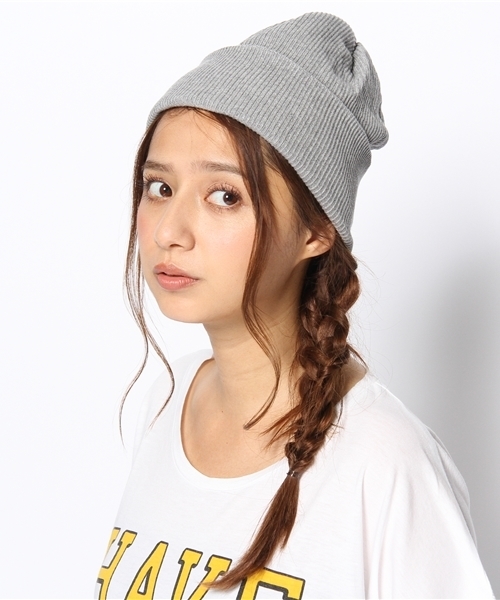 Another Edition（アナザーエディション）の「AE SS KNIT CAP（ニットキャップ/ビーニー・レディース・ブラック/グレー/コバルトブルー・フリー）」の9枚目の写真
