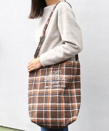 coen | DAILY2WAYチェック柄ロゴトートバッグ（ショルダーバッグ）(トートバッグ)