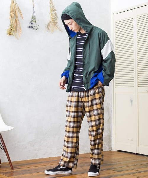 WEGO(ウィゴー)の「WEGO/タータンチェックイージーパンツ(その他パンツ・メンズ・ベージュ系その他2/グリーン系その他2・LARGE/MEDIUM)」の6枚目の写真