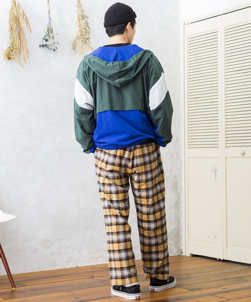 WEGO(ウィゴー)の「WEGO/タータンチェックイージーパンツ(その他パンツ・メンズ・ベージュ系その他2/グリーン系その他2・LARGE/MEDIUM)」の8枚目の写真