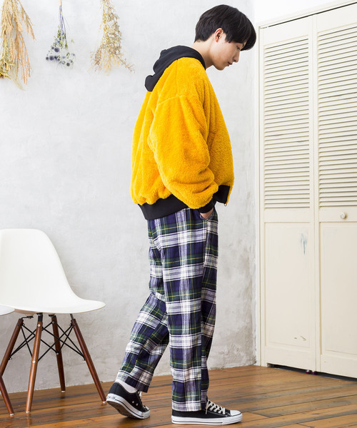 WEGO(ウィゴー)の「WEGO/タータンチェックイージーパンツ(その他パンツ・メンズ・ベージュ系その他2/グリーン系その他2・LARGE/MEDIUM)」の10枚目の写真