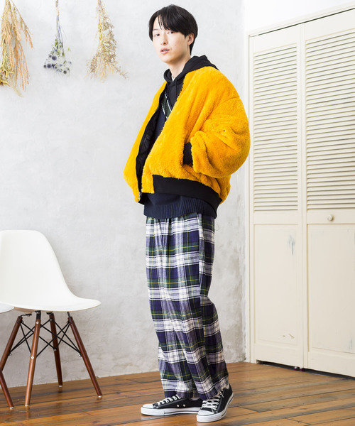 WEGO(ウィゴー)の「WEGO/タータンチェックイージーパンツ(その他パンツ・メンズ・ベージュ系その他2/グリーン系その他2・LARGE/MEDIUM)」の11枚目の写真