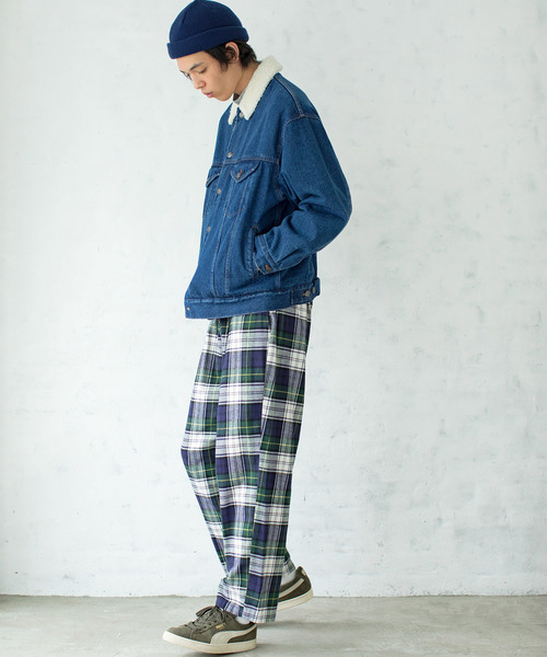 WEGO(ウィゴー)の「WEGO/タータンチェックイージーパンツ(その他パンツ・メンズ・ベージュ系その他2/グリーン系その他2・LARGE/MEDIUM)」の17枚目の写真