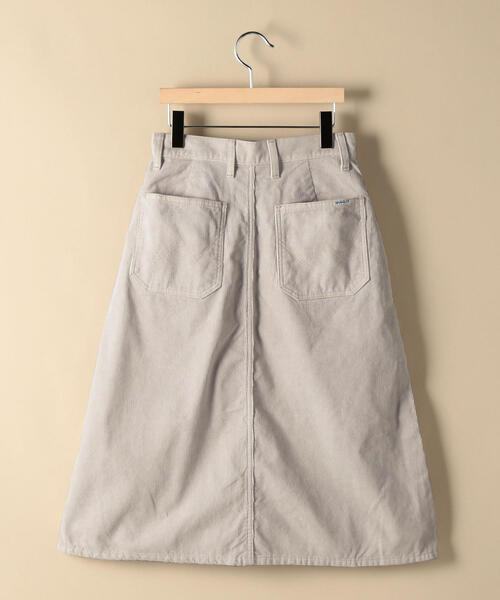 Wrangler（ラングラー）の「＜Wrangler（ラングラー）＞コーデュロイ ブッシュスカート ◆（スカート・レディース・ライトグレー/ダークブラウン/オレンジ・SMALL/X-SMALL）」の4枚目の写真