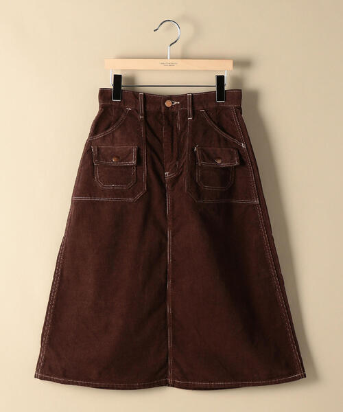 Wrangler（ラングラー）の「＜Wrangler（ラングラー）＞コーデュロイ ブッシュスカート ◆（スカート・レディース・ライトグレー/ダークブラウン/オレンジ・SMALL/X-SMALL）」の19枚目の写真