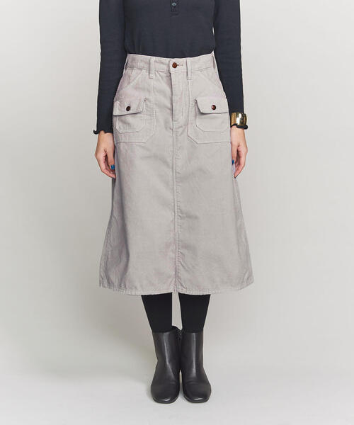 Wrangler（ラングラー）の「＜Wrangler（ラングラー）＞コーデュロイ ブッシュスカート ◆（スカート・レディース・ライトグレー/ダークブラウン/オレンジ・SMALL/X-SMALL）」の10枚目の写真