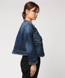 Moname（モナーム）の「フリンジ クルーネック ジャケット