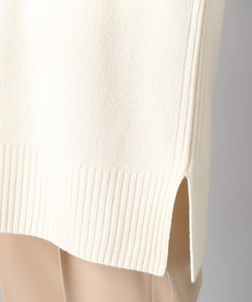 RIVE DROITE（リヴドロワ）の「ラム100V/Nチュニックニット（ニット/セーター・レディース・ライトグレー/ブラック/オフホワイト・FREE）」の6枚目の写真