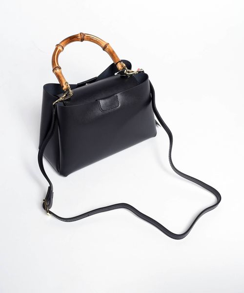 MARCO BIANCHINI（マルコビアンチーニ）の「MARCO BIANCHINI:バンブーハンドル2WAYバッグ◇（ハンドバッグ・レディース・ブラック/ピンク・ONE SIZE）」の12枚目の写真