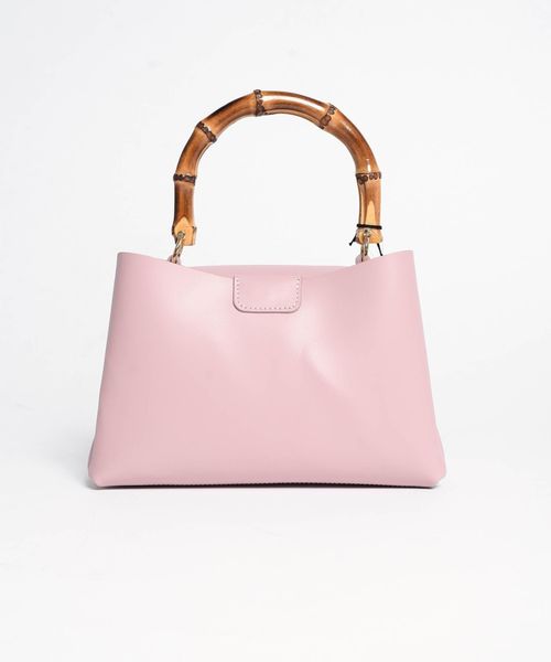 MARCO BIANCHINI（マルコビアンチーニ）の「MARCO BIANCHINI:バンブーハンドル2WAYバッグ◇（ハンドバッグ・レディース・ブラック/ピンク・ONE SIZE）」の16枚目の写真