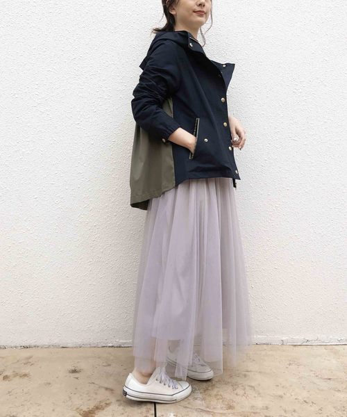 Aima+saie アイマサイエ　バックリボンマウンテンパーカー Aima+saie（アイマサイエ）の「バックフレアグログラン