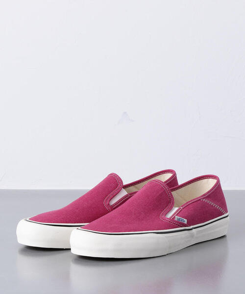 VANS（バンズ）の「＜VANS（バンズ）＞ スリッポン スニーカー◆（スリッポン・メンズ・ダークグリーン/ライム/レッド・8/7h/7/9/8h/9h/10）」の5枚目の写真