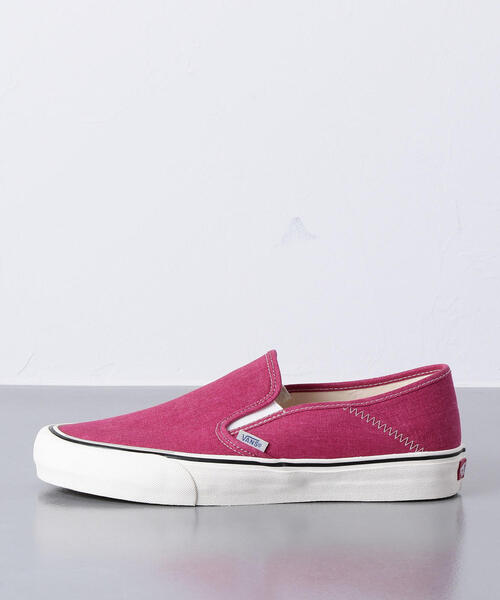 VANS（バンズ）の「＜VANS（バンズ）＞ スリッポン スニーカー◆（スリッポン・メンズ・ダークグリーン/ライム/レッド・8/7h/7/9/8h/9h/10）」の6枚目の写真