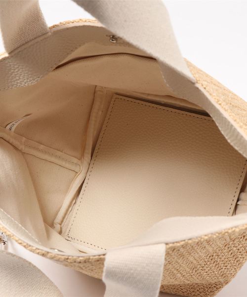 DouDou（ドゥドゥ）の「カゴトート小（ショルダーバッグ・レディース・ブラック/オフホワイト・FREE）」の4枚目の写真