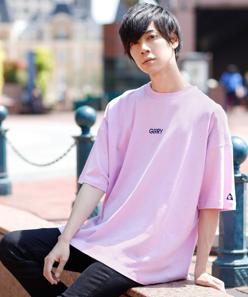 GERRY（ジェリー）の「GERRY/ジェリー MONO-MART別注 ビッグシルエットプリント半袖Tee 袖モチーフ刺繍（Tシャツ/カットソー・メンズ・ホワイト/ブラック/ネイビー/オレンジ/ライトパープル・FREE）」の5枚目の写真