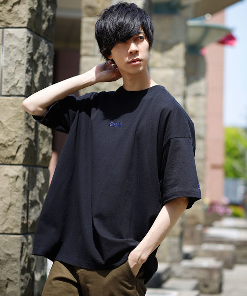 GERRY（ジェリー）の「GERRY/ジェリー MONO-MART別注 ビッグシルエットプリント半袖Tee 袖モチーフ刺繍（Tシャツ/カットソー・メンズ・ホワイト/ブラック/ネイビー/オレンジ/ライトパープル・FREE）」の3枚目の写真