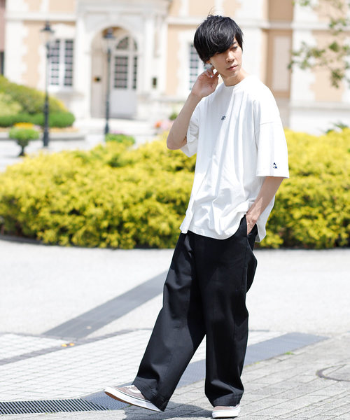 GERRY（ジェリー）の「GERRY/ジェリー MONO-MART別注 ビッグシルエットプリント半袖Tee 袖モチーフ刺繍（Tシャツ/カットソー・メンズ・ホワイト/ブラック/ネイビー/オレンジ/ライトパープル・FREE）」の7枚目の写真