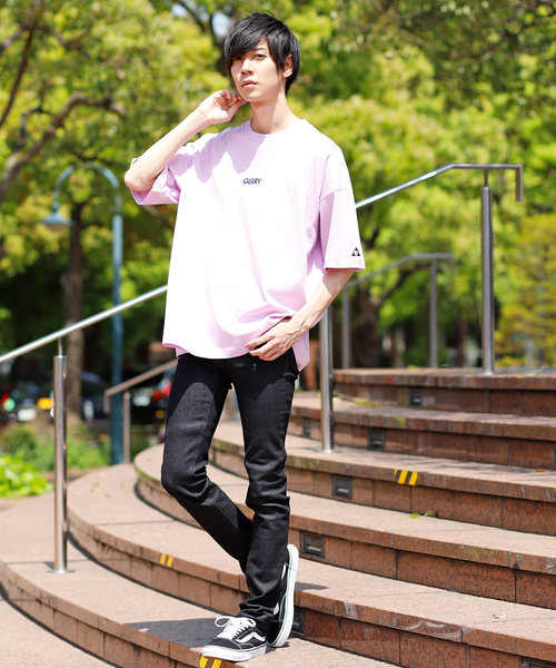 GERRY（ジェリー）の「GERRY/ジェリー MONO-MART別注 ビッグシルエットプリント半袖Tee 袖モチーフ刺繍（Tシャツ/カットソー・メンズ・ホワイト/ブラック/ネイビー/オレンジ/ライトパープル・FREE）」の13枚目の写真