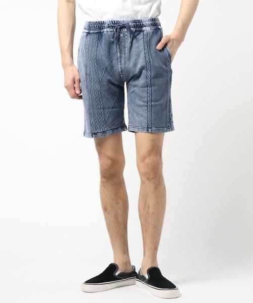 VIBGYOR(ヴィブジョー)の「VIBGYOR SELECT/ ニットショートパンツ (RM)(その他パンツ・メンズ・ホワイト/ブラック/サックスブルー/インディゴブルー・MEDIUM/LARGE)」の4枚目の写真