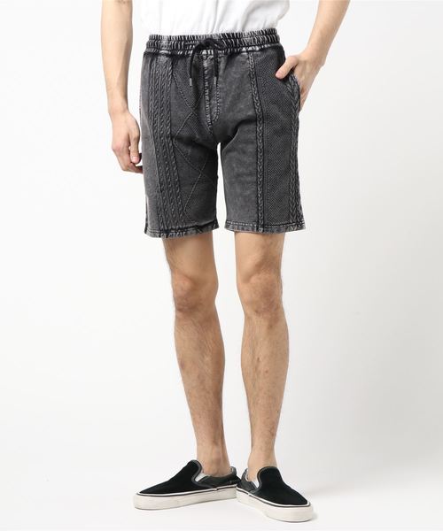 VIBGYOR(ヴィブジョー)の「VIBGYOR SELECT/ ニットショートパンツ (RM)(その他パンツ・メンズ・ホワイト/ブラック/サックスブルー/インディゴブルー・MEDIUM/LARGE)」の2枚目の写真