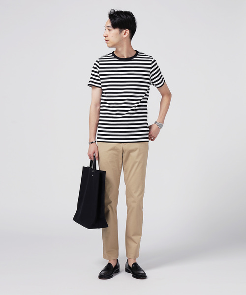 ZOZO（ゾゾ）の「中細ボーダーTシャツ[MEN]（Tシャツ/カットソー・メンズ・ホワイト×ブラック/ホワイト×ネイビー・マルチサイズ）」の13枚目の写真