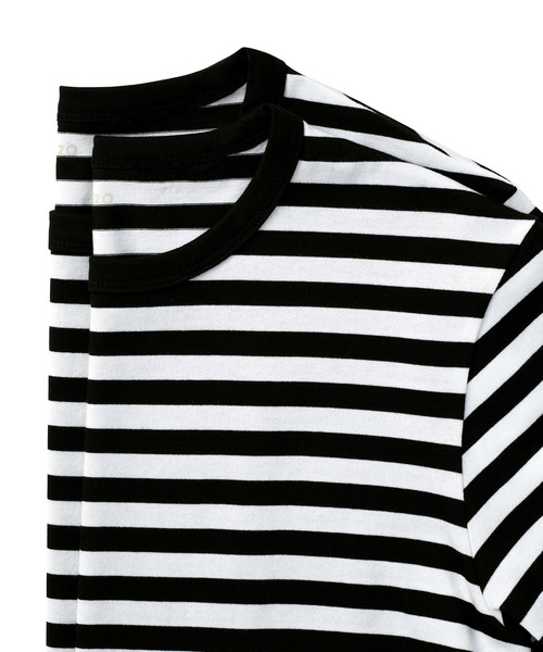 ZOZO（ゾゾ）の「中細ボーダーTシャツ[MEN]（Tシャツ/カットソー・メンズ・ホワイト×ブラック/ホワイト×ネイビー・マルチサイズ）」の15枚目の写真