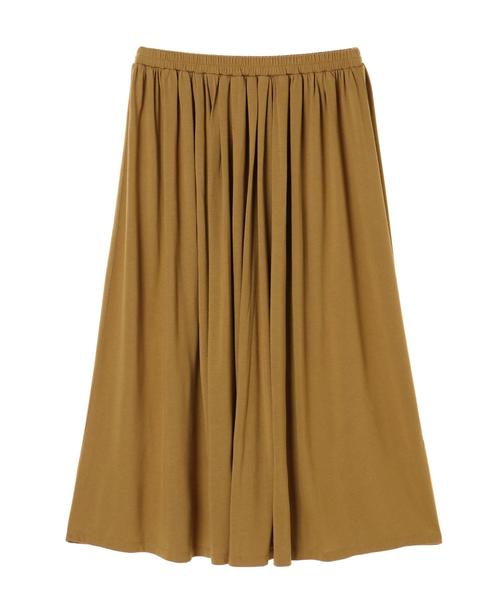 AMERICAN HOLIC（アメリカンホリック）の「カットマキシギャザーロングスカート ＊（スカート・レディース・グリーン/ブルー/マスタード/ネイビー/モカ/パープル・L/M）」の8枚目の写真