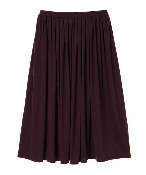 AMERICAN HOLIC（アメリカンホリック）の「カットマキシギャザーロングスカート ＊（スカート・レディース・グリーン/ブルー/マスタード/ネイビー/モカ/パープル・L/M）」の12枚目の写真