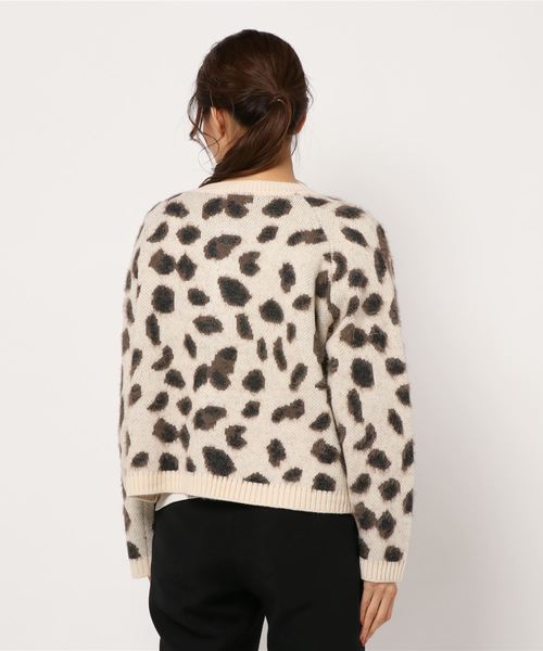 flower（フラワー）の「スウィートパターンカーディガン（カーディガン/ボレロ・レディース・ベージュ/アイボリー・FREE）」の4枚目の写真