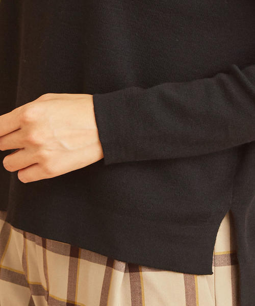 BEAUTY&YOUTH UNITED ARROWS（ビューティーアンドユースユナイテッドアローズ）の「BY∴ フルニードルタートルネックニット -ウォッシャブル-о（ニット/セーター・レディース・ベージュ/ブラック/ホワイト/レッド・FREE）」の9枚目の写真