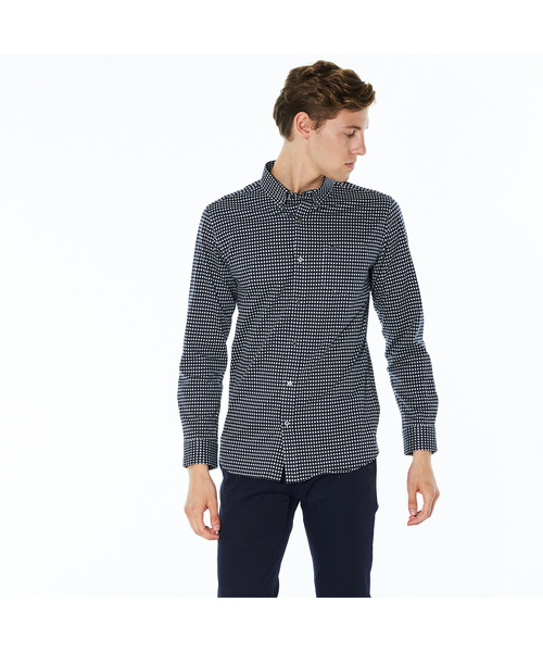 LACOSTE�i���R�X�e�j�́u�M���K���`�F�b�N�{�^���_�E���V���c�i�|���V���c�j�v�b�l�C�r�[