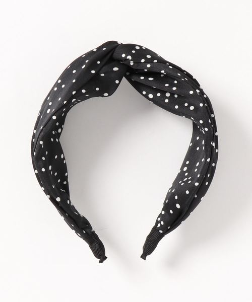 Fun & Daily（ファンアンドデイリー）の「F&D : スモールドットワイドカチューシャ（カチューシャ・レディース・ブラック/ブラウン/ベージュ/グリーン・FREE）」の6枚目の写真