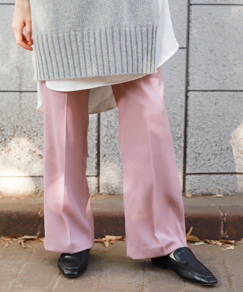 LOWRYS FARM（ローリーズファーム）の「カラーフレアパンツ　864429（その他パンツ・レディース・ブラック/ブラウン/ベージュ/アイボリー/ピンク/グリーン・MEDIUM/LARGE）」の6枚目の写真