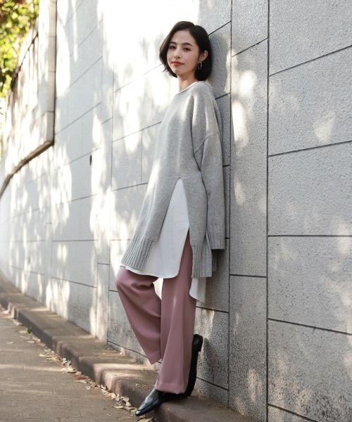 LOWRYS FARM（ローリーズファーム）の「カラーフレアパンツ　864429（その他パンツ・レディース・ブラック/ブラウン/ベージュ/アイボリー/ピンク/グリーン・MEDIUM/LARGE）」の13枚目の写真