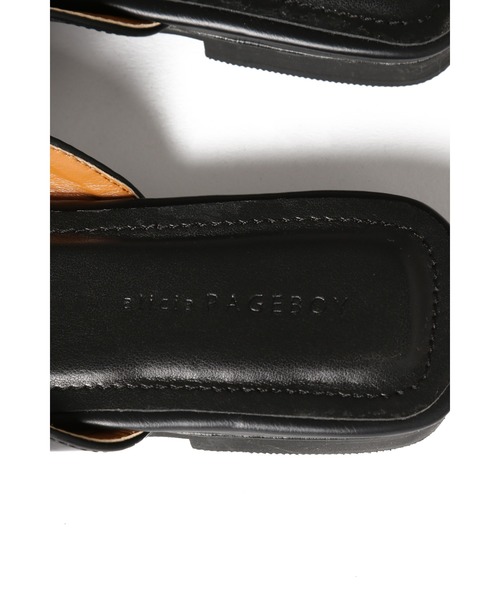 PAGEBOY（ページボーイ）の「スクエアフラットミュール（サンダル・レディース・ホワイト系その他/ブラック/ダークブラウン・MEDIUM/LARGE/SMALL）」の13枚目の写真