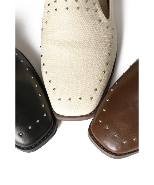 PAGEBOY（ページボーイ）の「スクエアフラットミュール（サンダル・レディース・ホワイト系その他/ブラック/ダークブラウン・MEDIUM/LARGE/SMALL）」の9枚目の写真