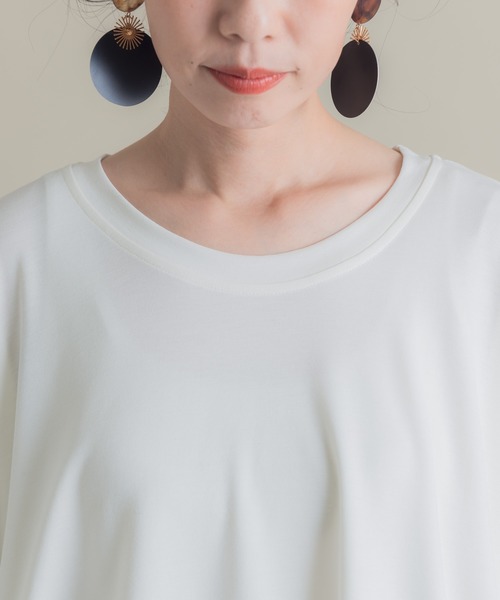 Libra Cue（リブラ キュー）の「Libra 切り替えフレアカットソー（Tシャツ/カットソー・レディース・ブラック/ホワイト・FREE）」の3枚目の写真