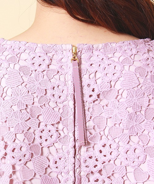 シャツ ブラウス Rose トップスtiara ローズティアラ のファッション ハートケミカルレースブラウス シャツ ブラウス Rose