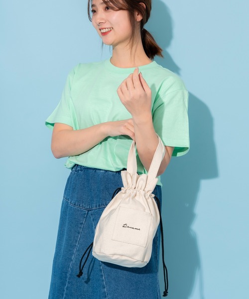 DEVICE（デバイス）の「Rename ハンプ 巾着 ハンドバッグ（ショルダーバッグ・レディース・ブルー系その他/ブラック/レオパード/ナチュラル・FREE）」の16枚目の写真