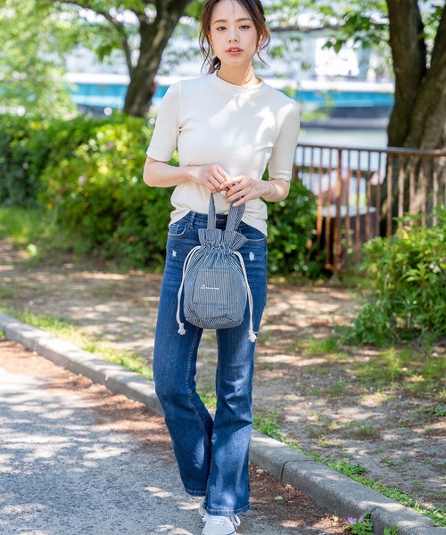 DEVICE（デバイス）の「Rename ハンプ 巾着 ハンドバッグ（ショルダーバッグ・レディース・ブルー系その他/ブラック/レオパード/ナチュラル・FREE）」の17枚目の写真