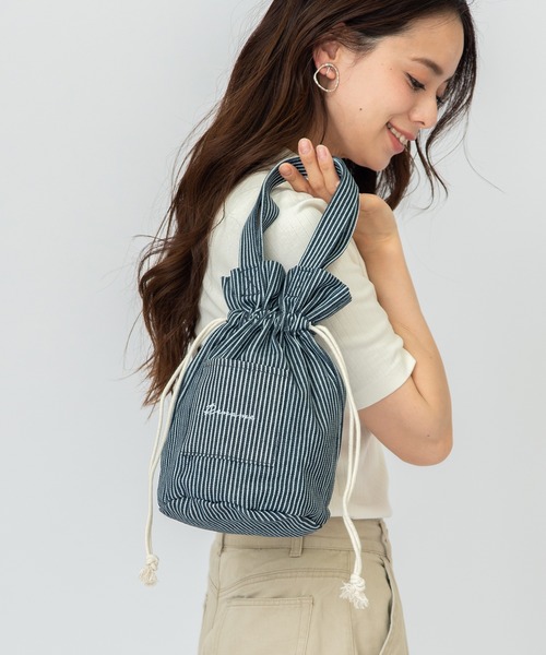 DEVICE（デバイス）の「Rename ハンプ 巾着 ハンドバッグ（ショルダーバッグ・レディース・ブルー系その他/ブラック/レオパード/ナチュラル・FREE）」の5枚目の写真