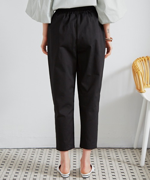 Libra Cue（リブラ キュー）の「Libra リラックスパンツ（チノパンツ・レディース・ブラック/ベージュ/カーキ・FREE）」の11枚目の写真