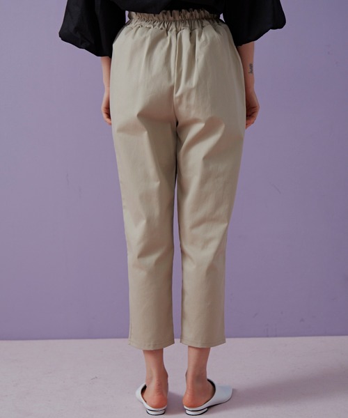 Libra Cue（リブラ キュー）の「Libra リラックスパンツ（チノパンツ・レディース・ブラック/ベージュ/カーキ・FREE）」の20枚目の写真