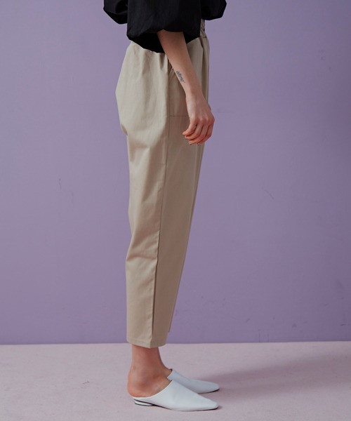 Libra Cue（リブラ キュー）の「Libra リラックスパンツ（チノパンツ・レディース・ブラック/ベージュ/カーキ・FREE）」の21枚目の写真