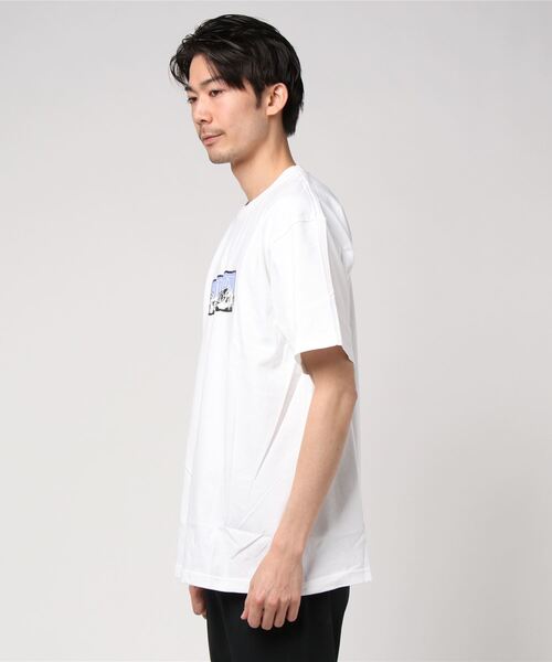 DOUBLE STEAL(ダブルスティール)の「Mountain Heavy Tシャツ(Tシャツ/カットソー・メンズ・アーミー/ホワイト×グリーン/ホワイト×パープル/ブラック×グリーン/ブラック×パープル・X-LARGE/MEDIUM/LARGE/XX-LARGE)」の6枚目の写真
