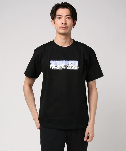 DOUBLE STEAL(ダブルスティール)の「Mountain Heavy Tシャツ(Tシャツ/カットソー・メンズ・アーミー/ホワイト×グリーン/ホワイト×パープル/ブラック×グリーン/ブラック×パープル・X-LARGE/MEDIUM/LARGE/XX-LARGE)」の10枚目の写真