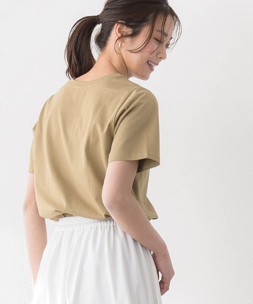 Pierrot(ピエロ)の「AREN`TロゴTシャツ(Tシャツ/カットソー・レディース・オフホワイト/ホワイト×レッド/ベージュ/チャコールグレー/ホワイト系その他/ホワイト系その他2/ホワイト系その他4/ホワイト系その他3・M/L)」の14枚目の写真