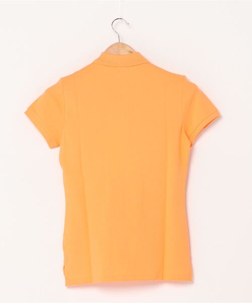 POLO RALPH LAUREN(ポロ ラルフ ローレン)の「スリム フィット ストレッチ ポロシャツ(ポロシャツ・レディース・オレンジ・SMALL/X-SMALL/X-LARGE/LARGE/MEDIUM)」の7枚目の写真